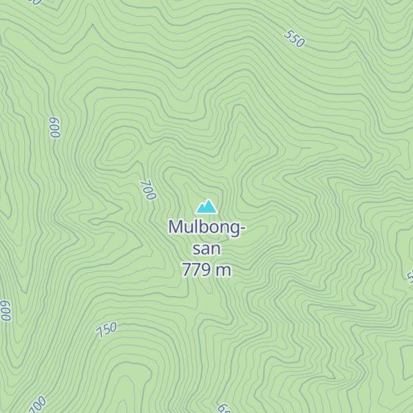 Map of Mulbong-san