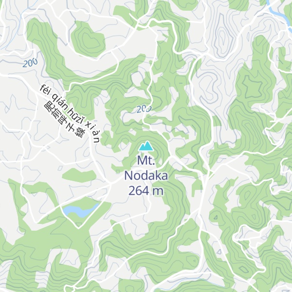 Map of Mt. Nodaka
