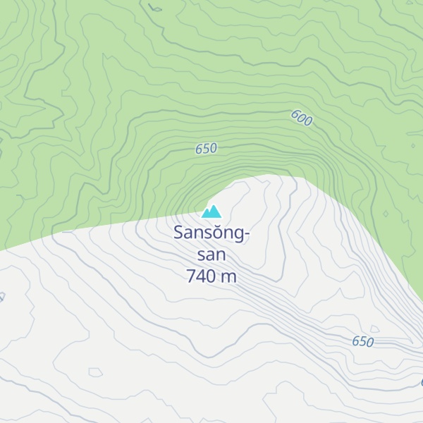Map of Sansŏng-san
