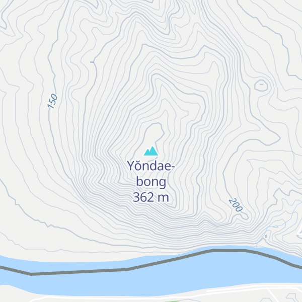 Map of Yŏndae-bong