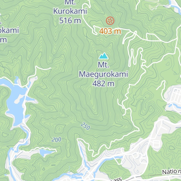Map of Mt. Hanabusa
