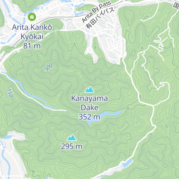Map of Kanayama Dake