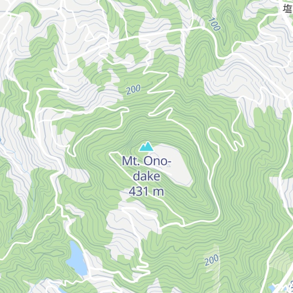Map of Mt. Ono-dake