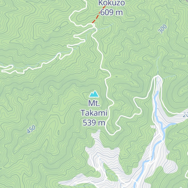 Map of Mt. Takami