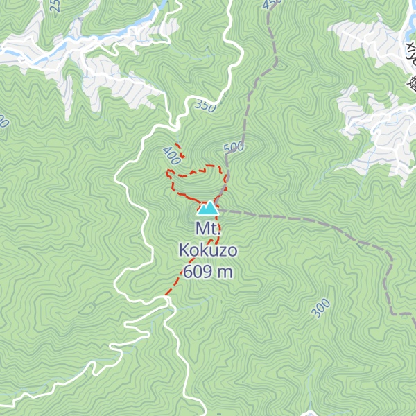 Map of Mt. Kokuzo