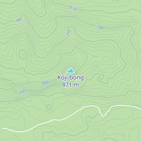 Map of Koji-bong