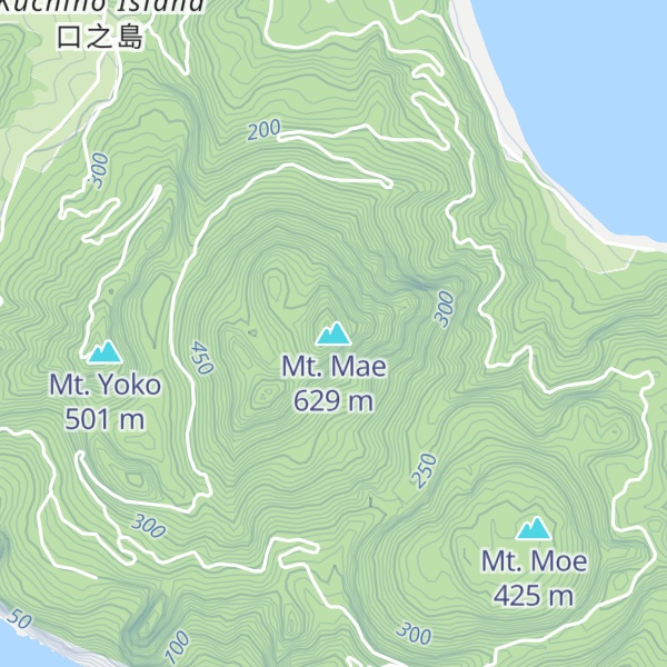 Map of Mt. Mae
