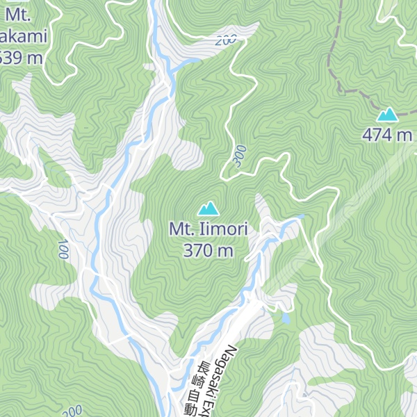 Map of Mt. Iimori