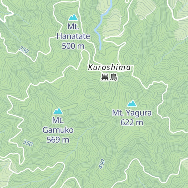 Map of Mt. Yokodake