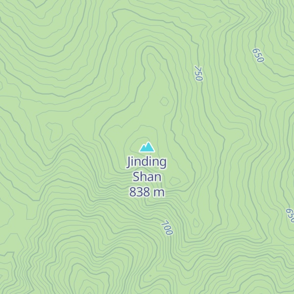 Map of Jinding Shan