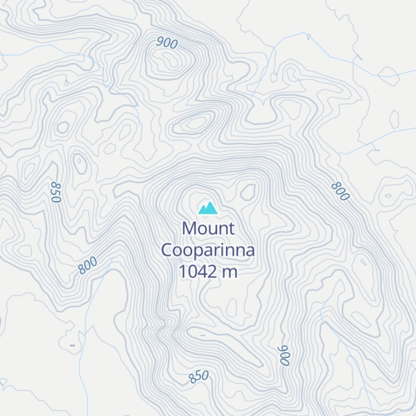 Map of Mount Cooparinna