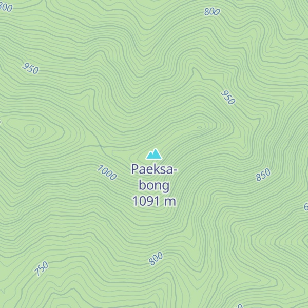Map of Paeksa-bong
