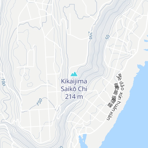 Map of Kikaijima Saikō Chi