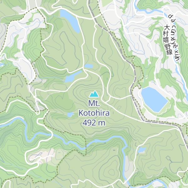 Map of Mt. Kotohira
