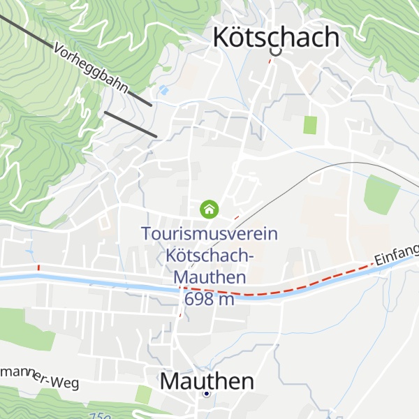 Map of Tourismusverein Kötschach-Mauthen