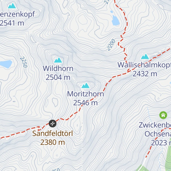 Map of Moritzhorn