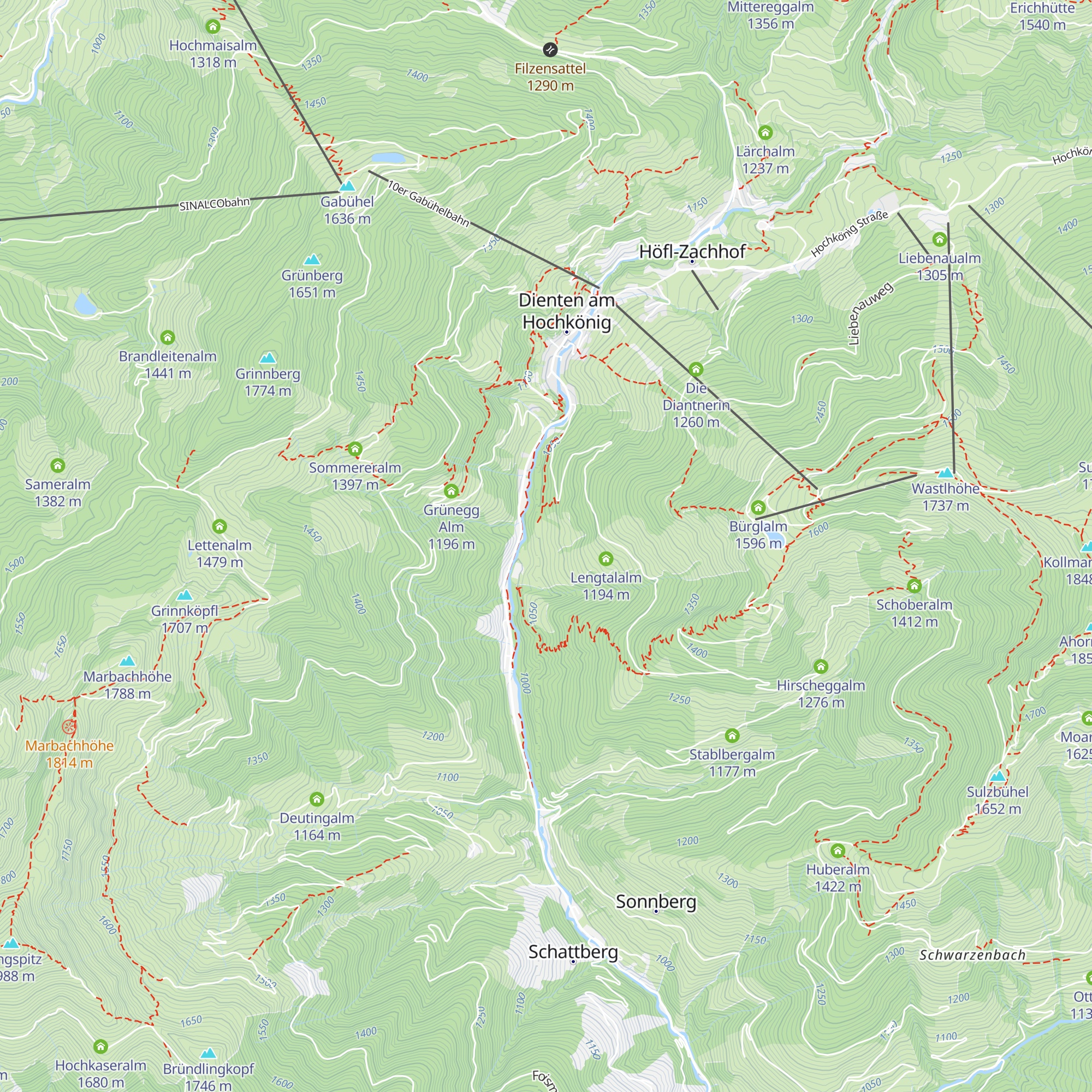 Nößlaualm map