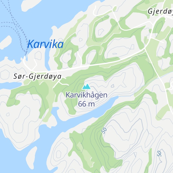 Map of Karvikhågen