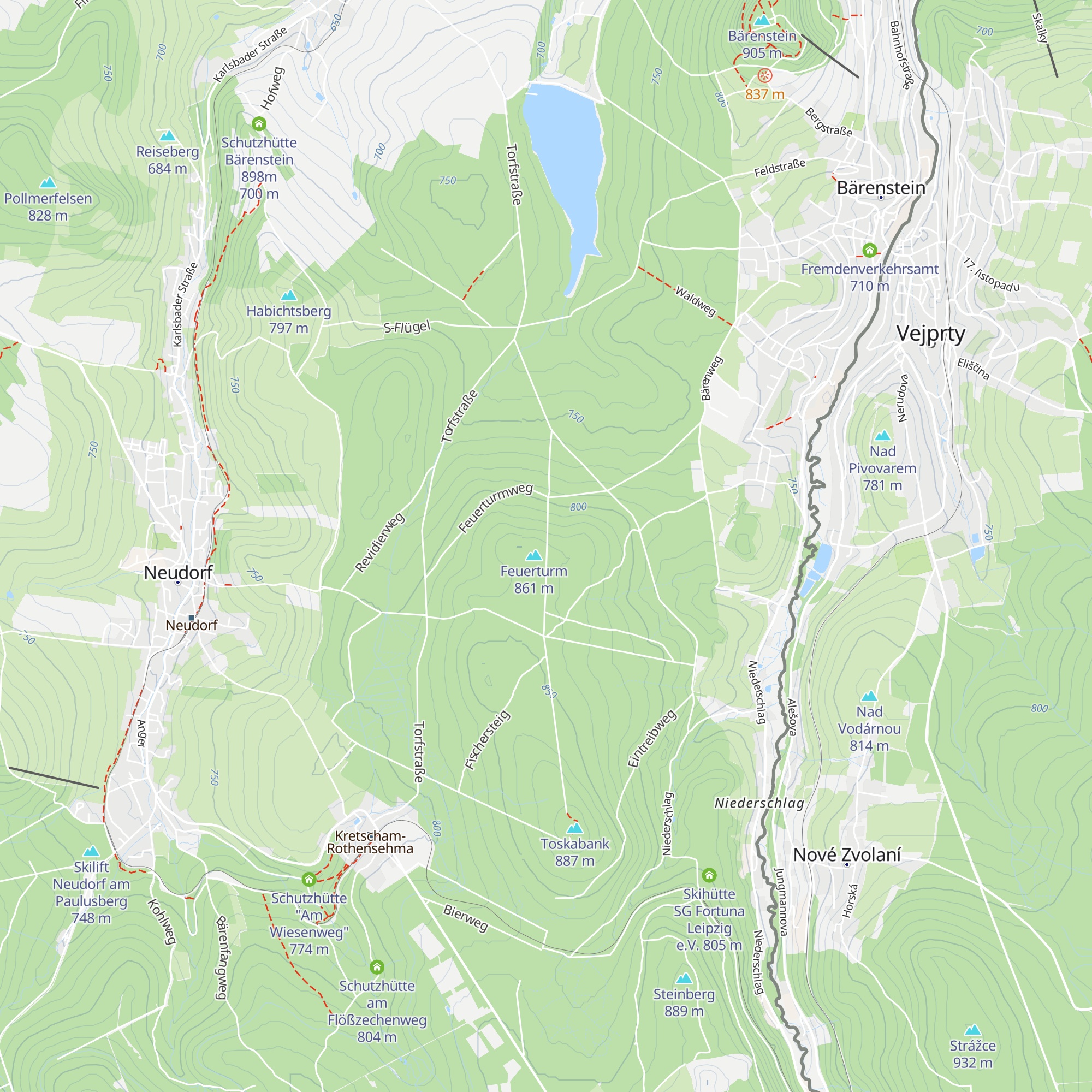 Schutzhütte "Feuerturm" map