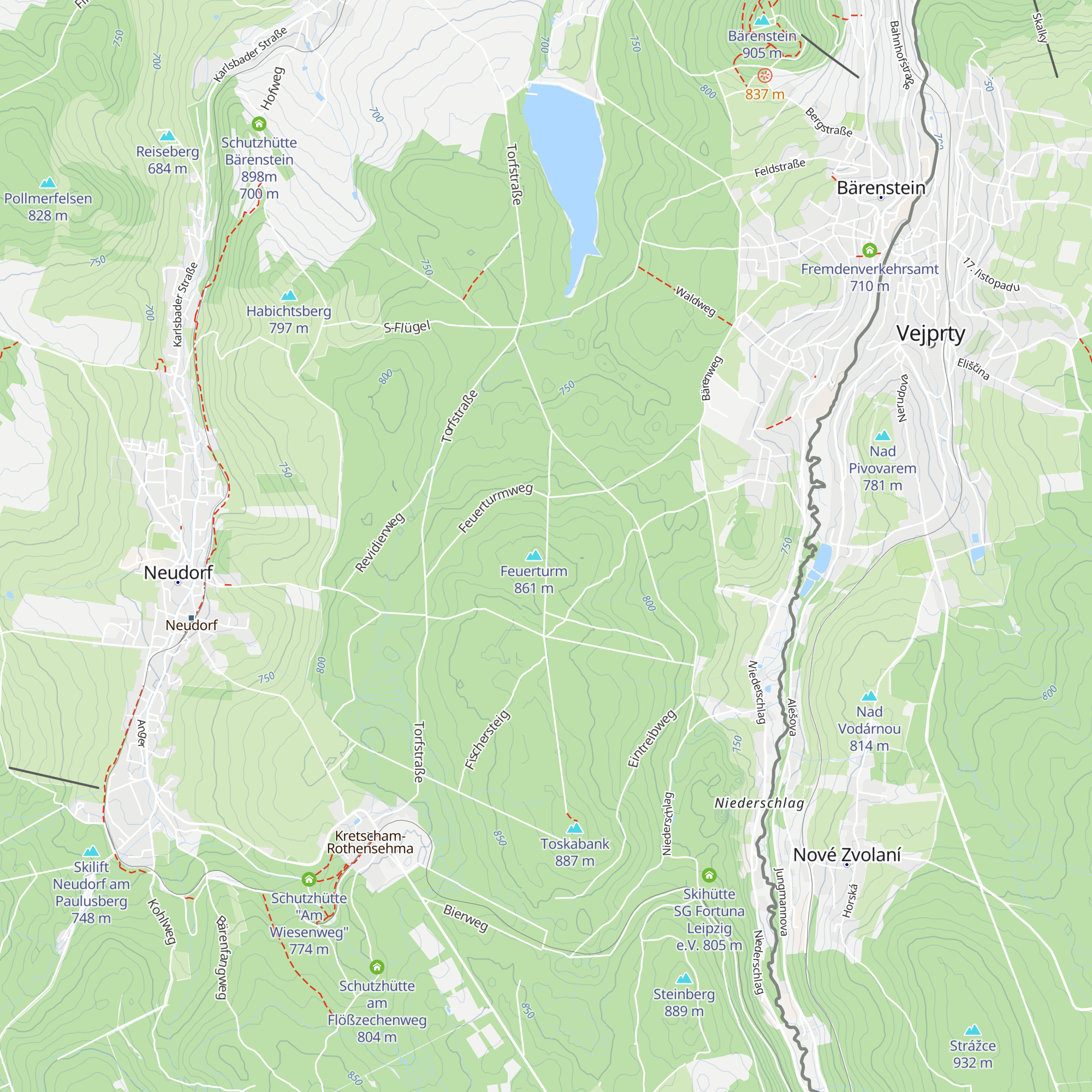 Schutzhütte "Feuerturm" map
