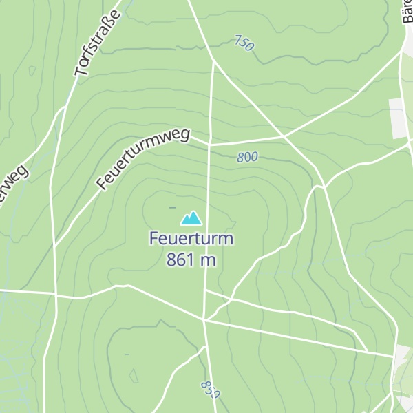 Map of Schutzhütte "Feuerturm"
