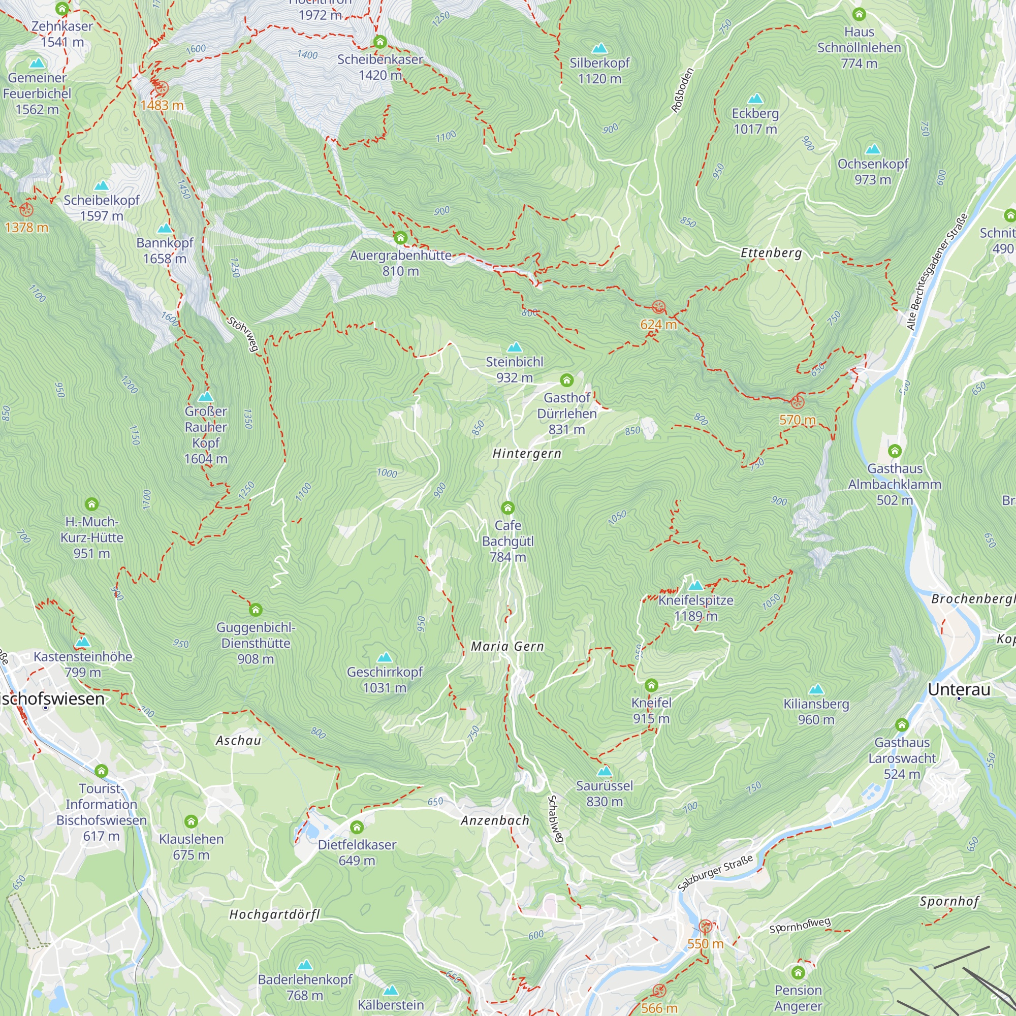 Cafe Bachgütl map