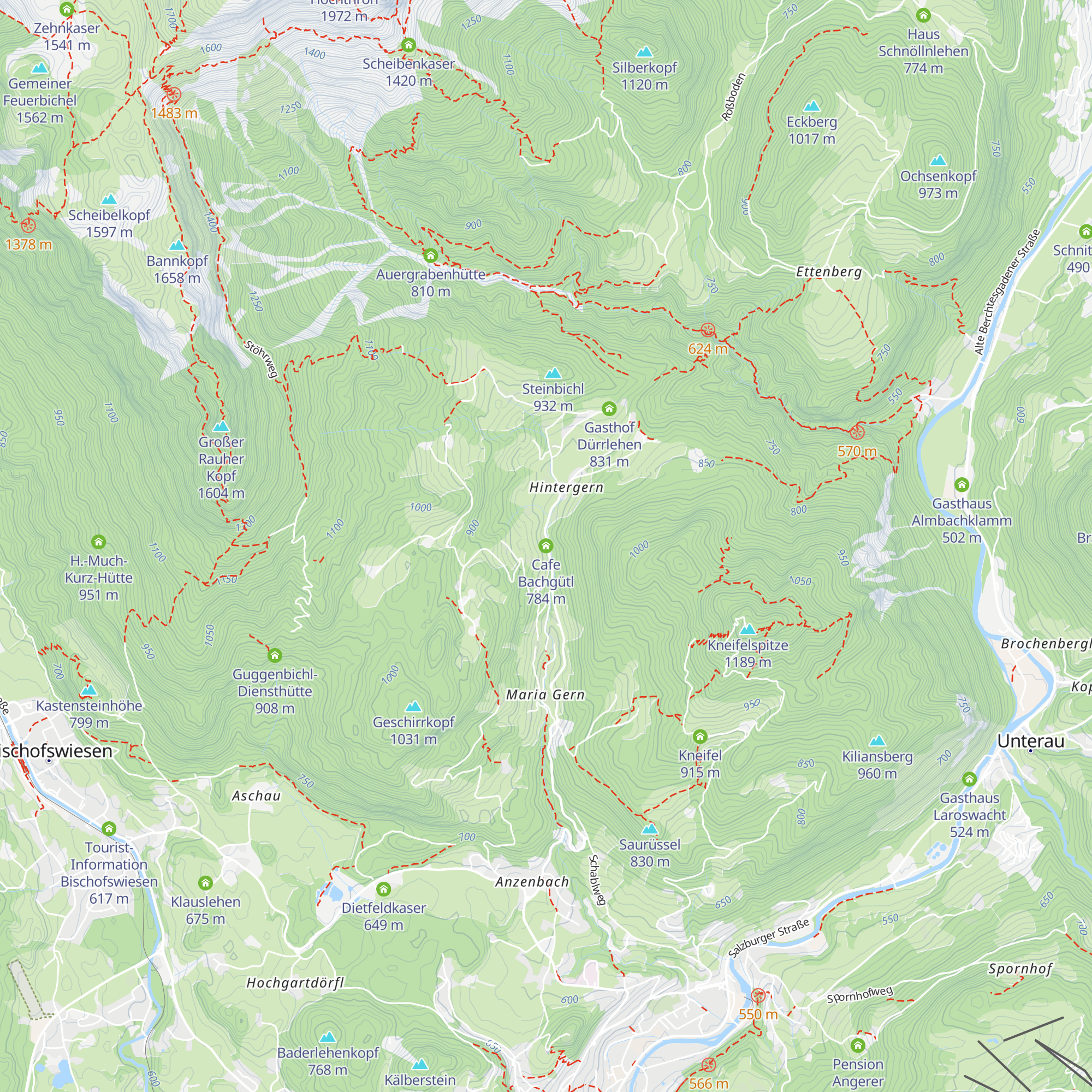Cafe Bachgütl map