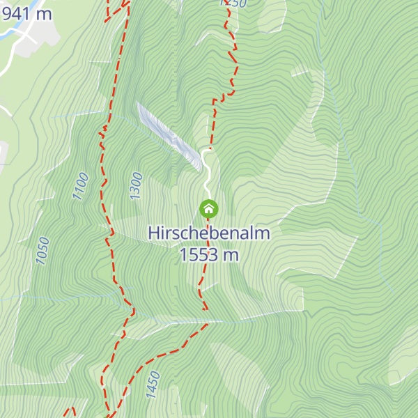 Map of Hirschebenalm