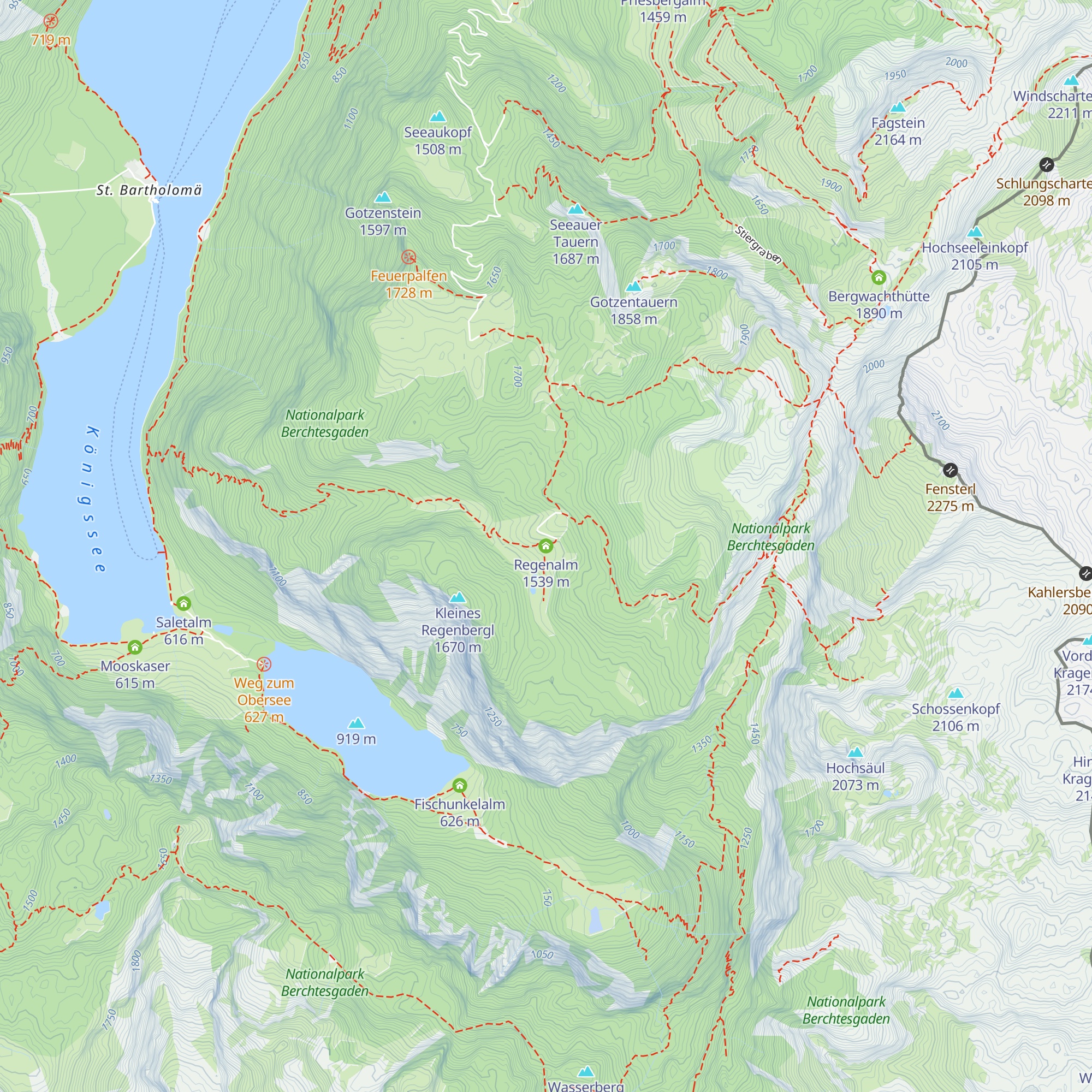 Regenalm map