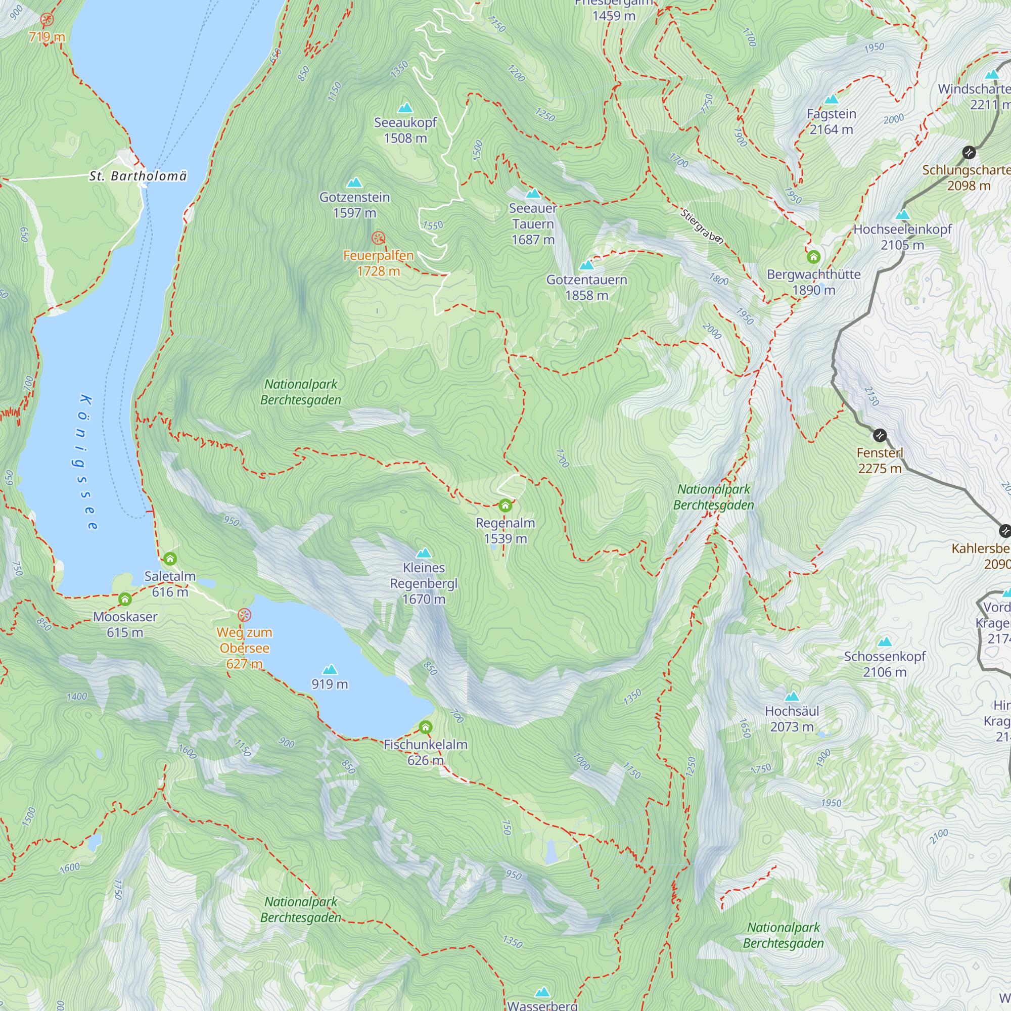 Regenalm map