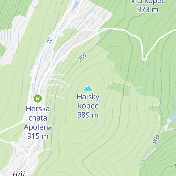 Map of Hajský kopec