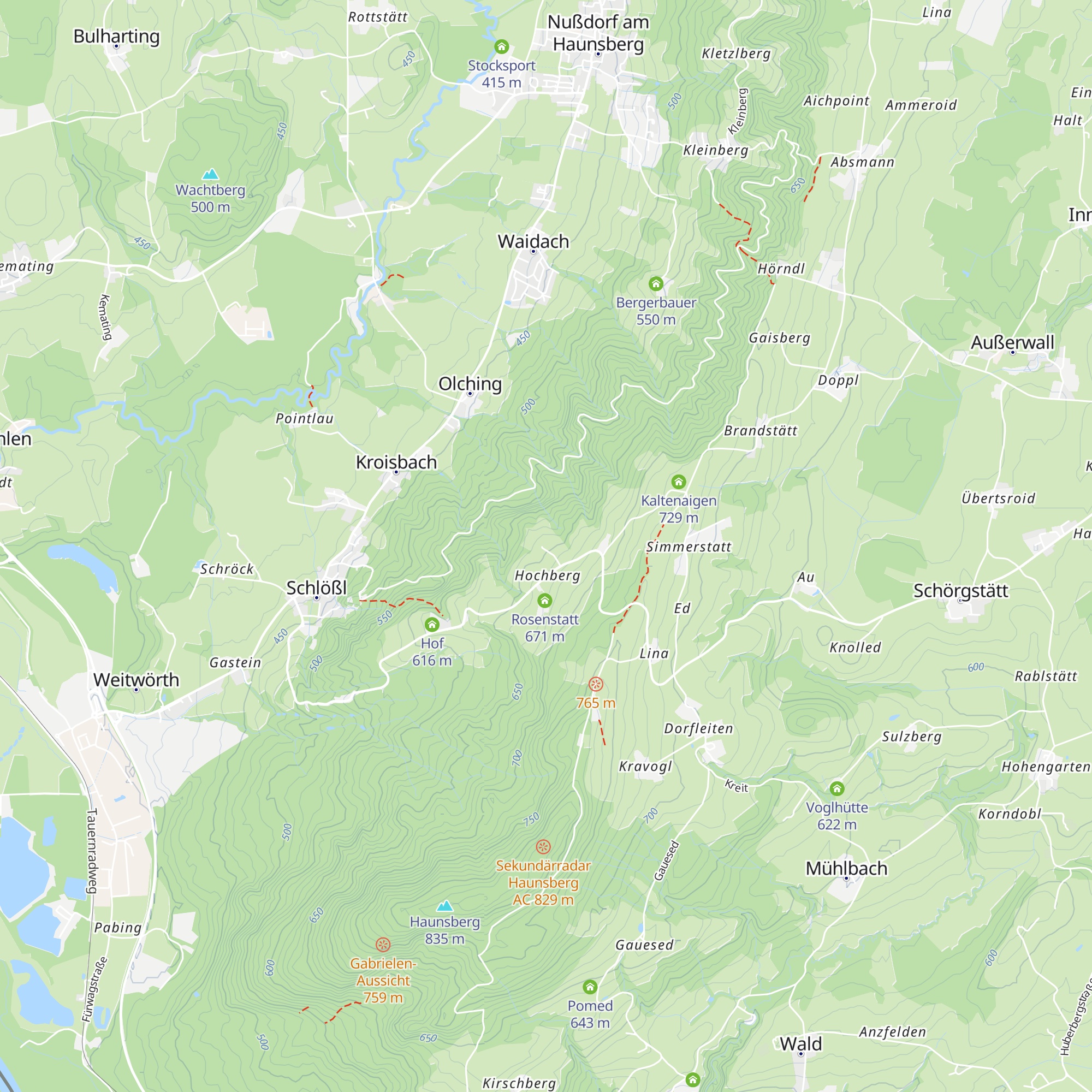 Bauerstatt map