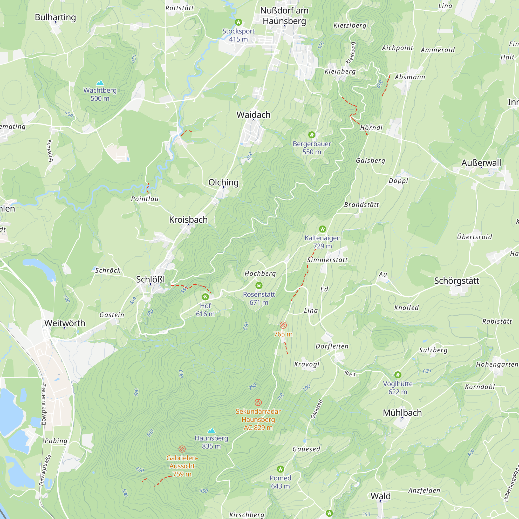 Bauerstatt map