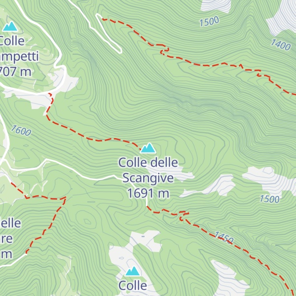 Map of Colle delle Scangive