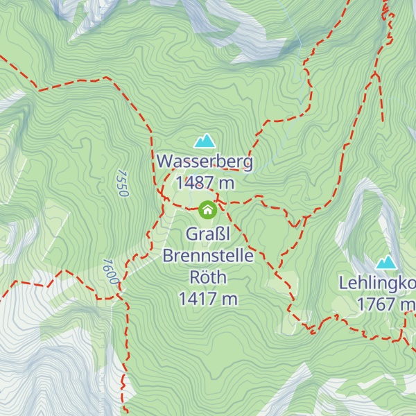 Map of Wasseralm in der Röth
