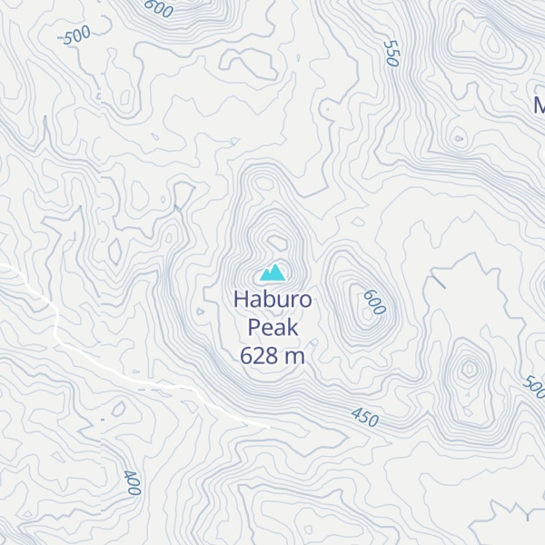 Map of Haburo Peak