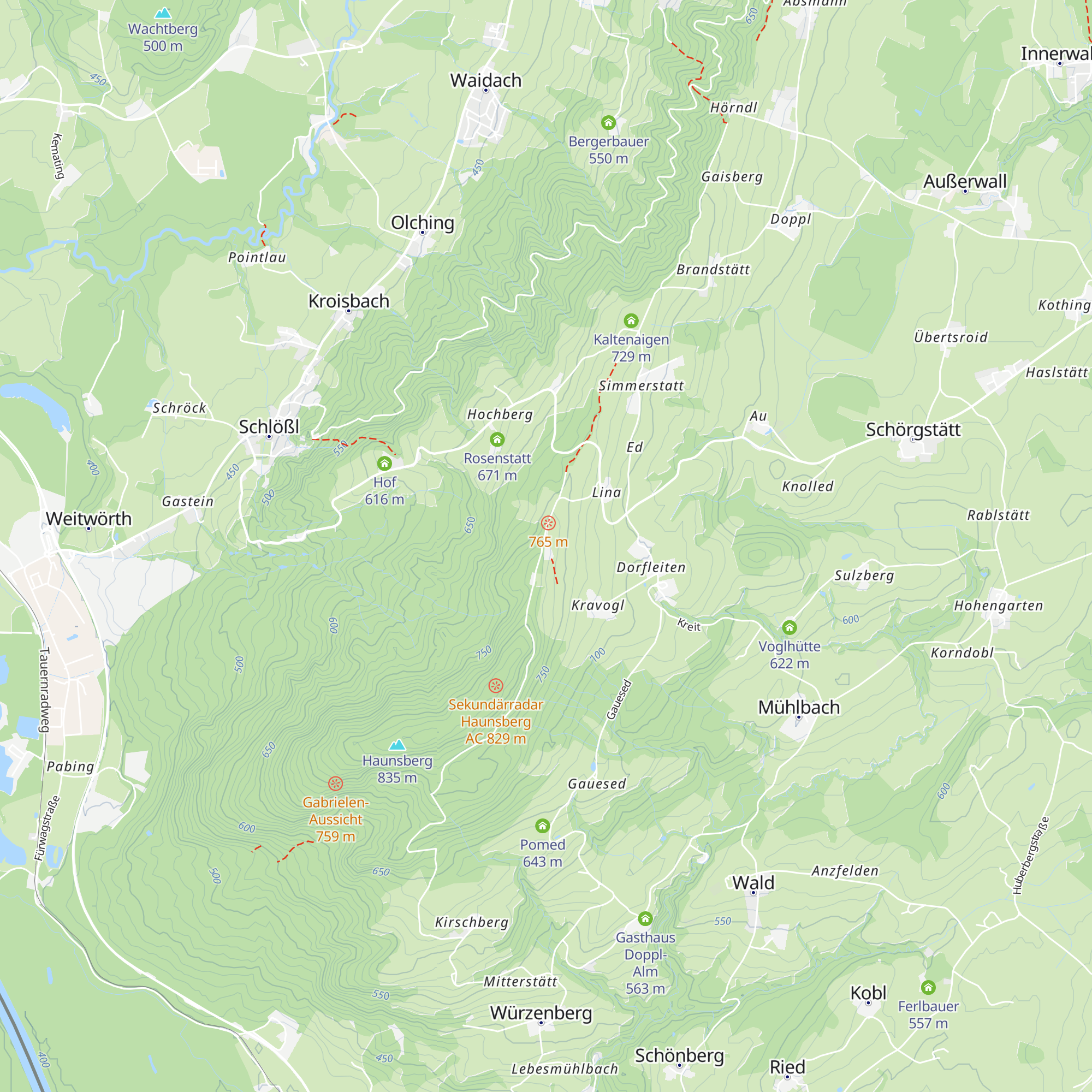 Gasthaus zur Kaiserbuche map