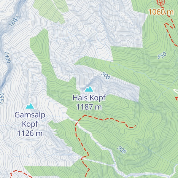 Map of Hals Kopf