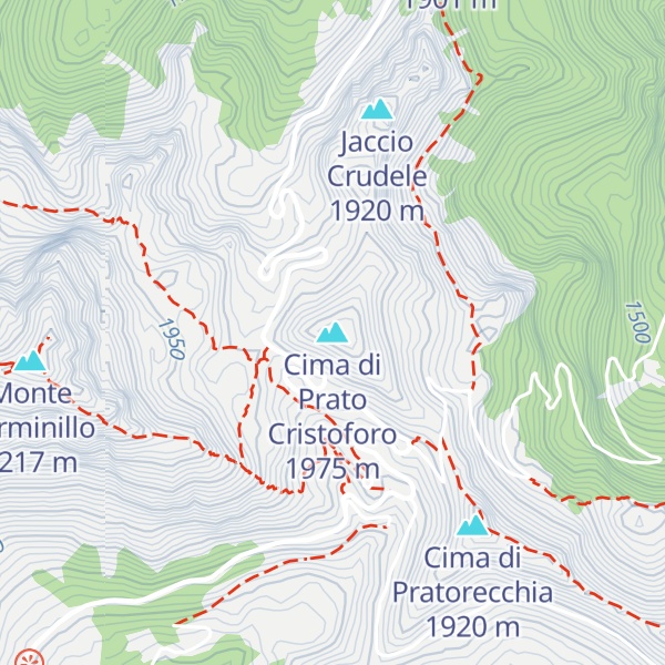 Map of Cima di Prato Cristoforo