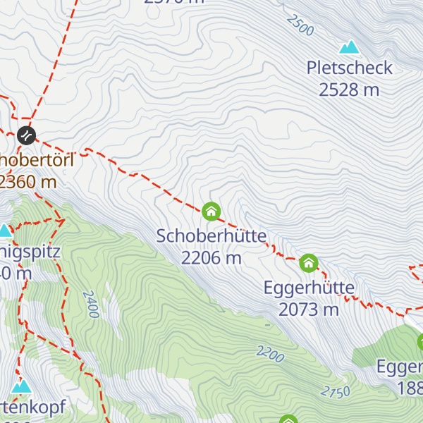 Map of Schoberhütte