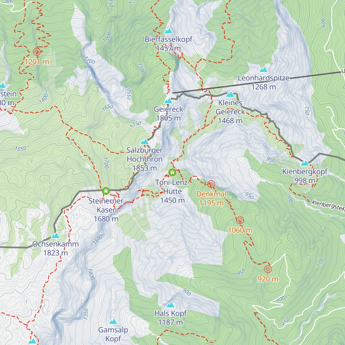 Toni-Lenz-Hütte map