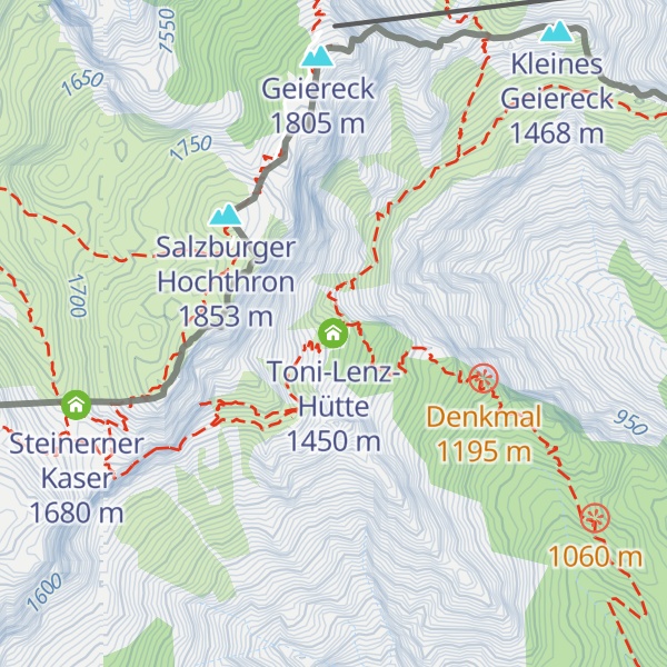 Map of Toni-Lenz-Hütte