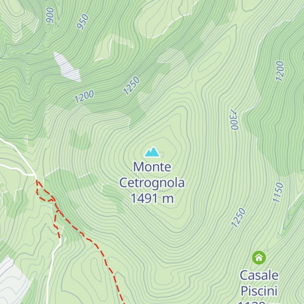 Map of Monte Cetrognola