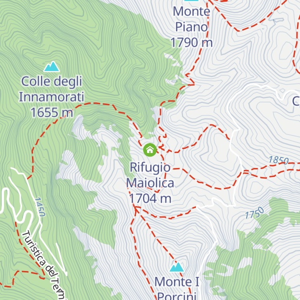 Map of Rifugio Maiolica