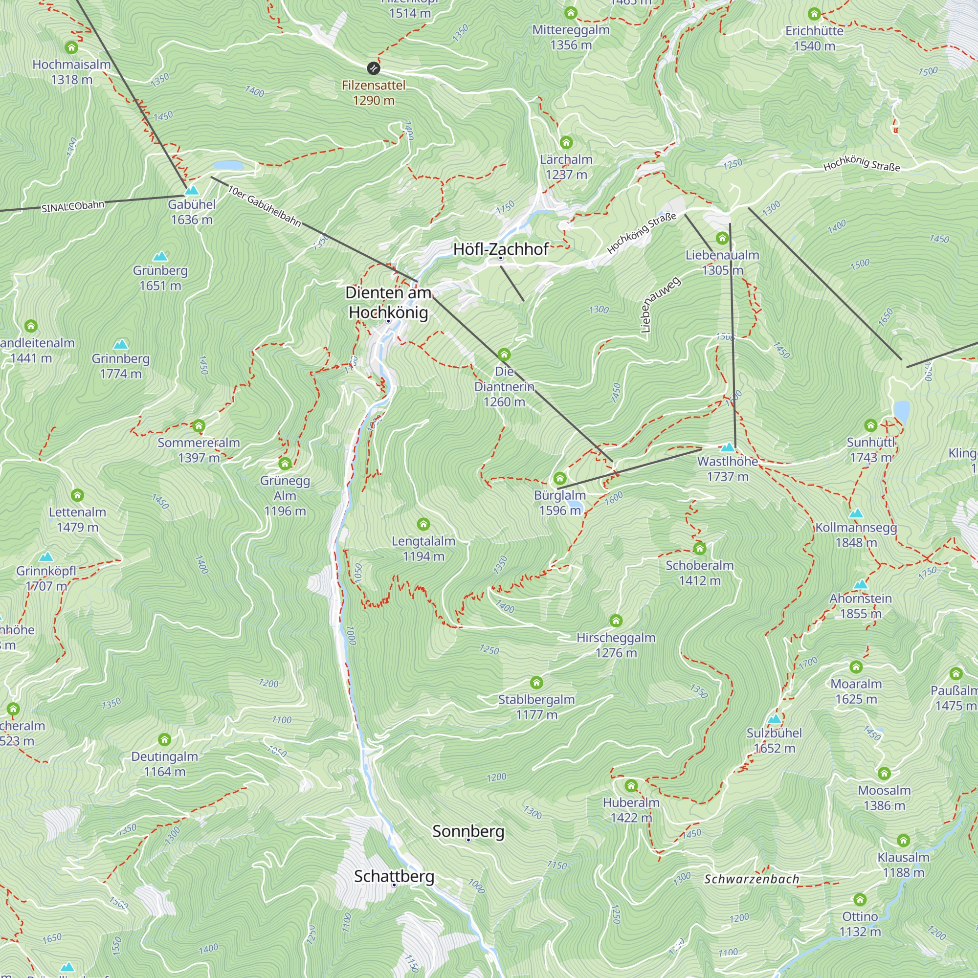 Plaudereggalm map