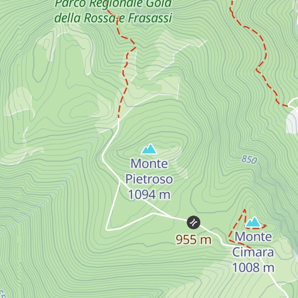 Map of Monte Pietroso