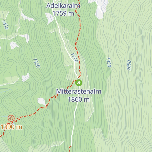 Map of Panorama-Alm Mitterasten