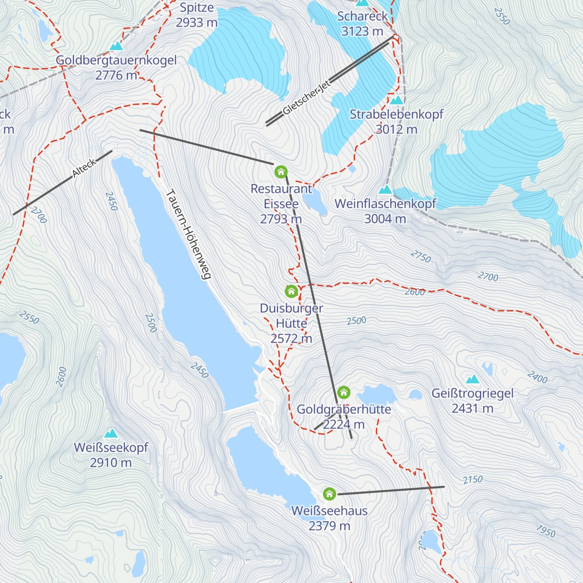 Duisburger Hütte map
