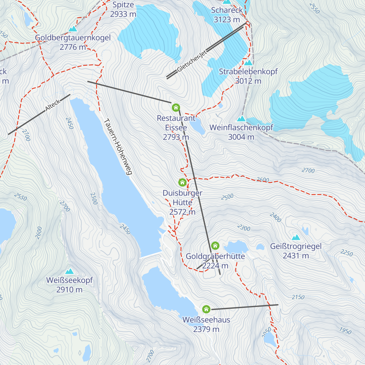 Duisburger Hütte map