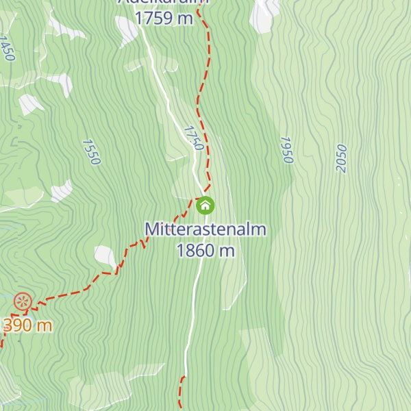 Map of Mitterastenalm